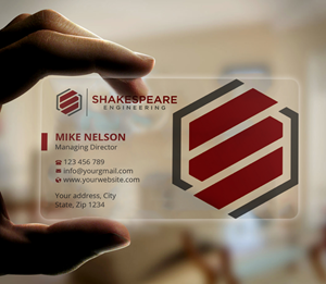 Diseño de Tarjeta de Presentación por Expert Bappy para Shakespeare Engineering | Diseño: #32106527