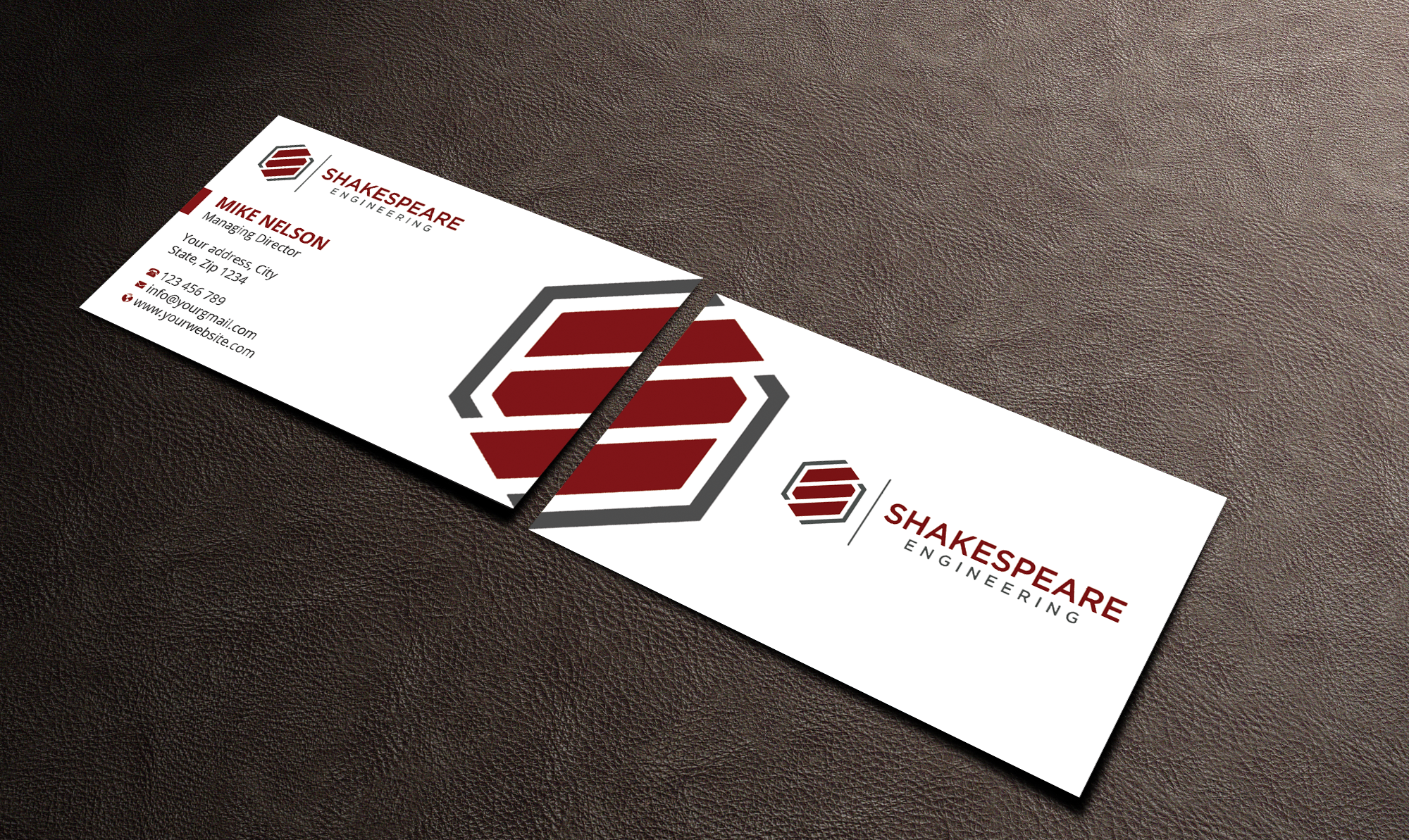 Diseño de Tarjeta de Presentación por Expert Bappy para Shakespeare Engineering | Diseño #32106560
