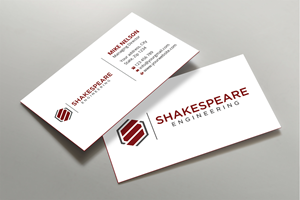 Diseño de Tarjeta de Presentación por Expert Bappy para Shakespeare Engineering | Diseño: #32106610