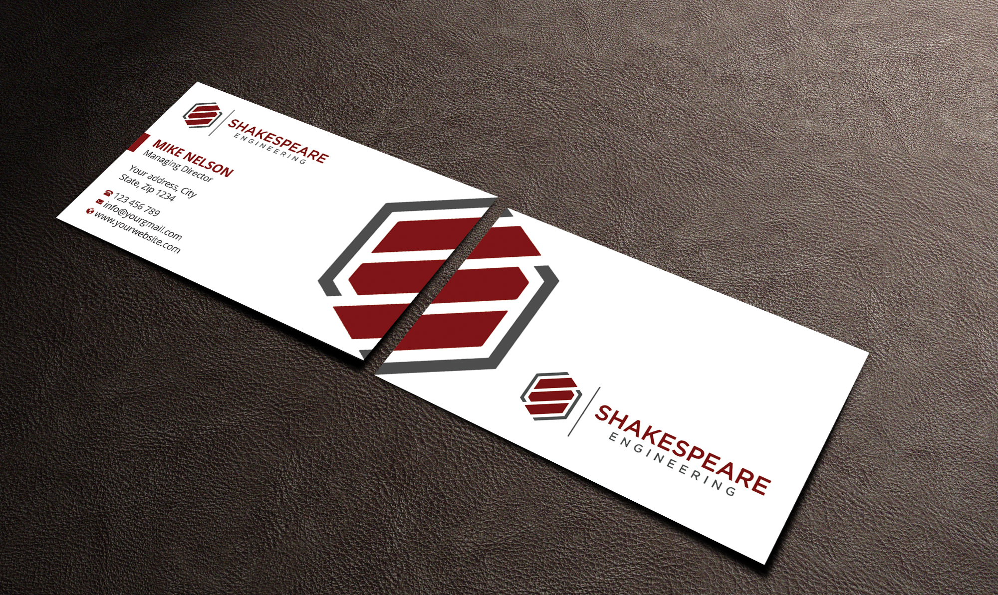 Diseño de Tarjeta de Presentación por Expert Bappy para Shakespeare Engineering | Diseño #32106614