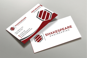Diseño de Tarjeta de Presentación por Expert Bappy para Shakespeare Engineering | Diseño: #32106668