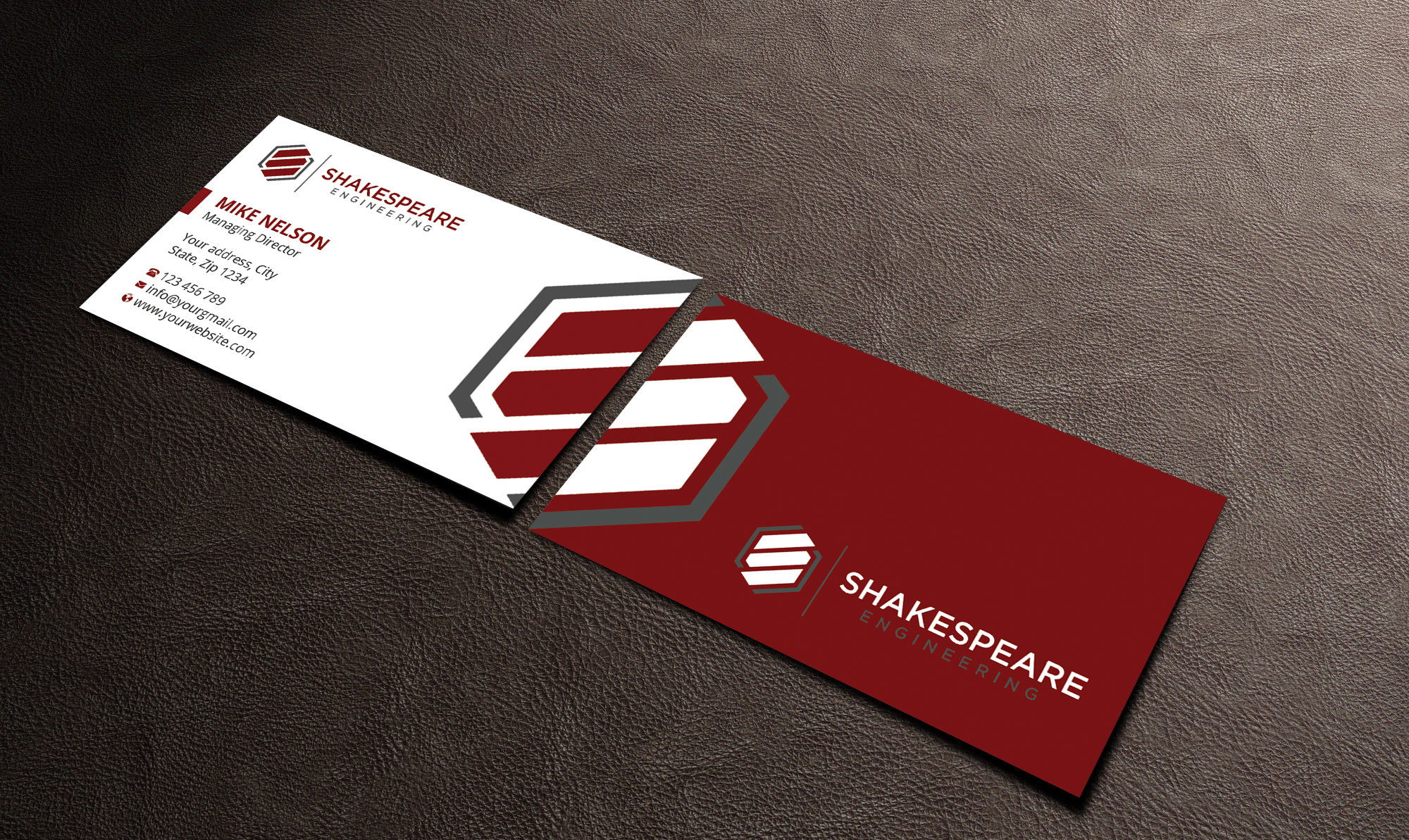 Diseño de Tarjeta de Presentación por Expert Bappy para Shakespeare Engineering | Diseño #32106686