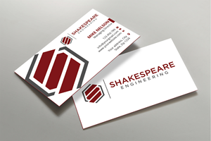 Diseño de Tarjeta de Presentación por Expert Bappy para Shakespeare Engineering | Diseño: #32106775