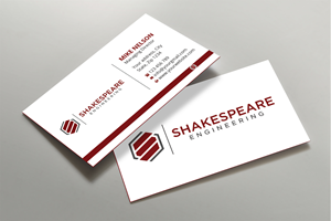 Diseño de Tarjeta de Presentación por Expert Bappy para Shakespeare Engineering | Diseño: #32106777