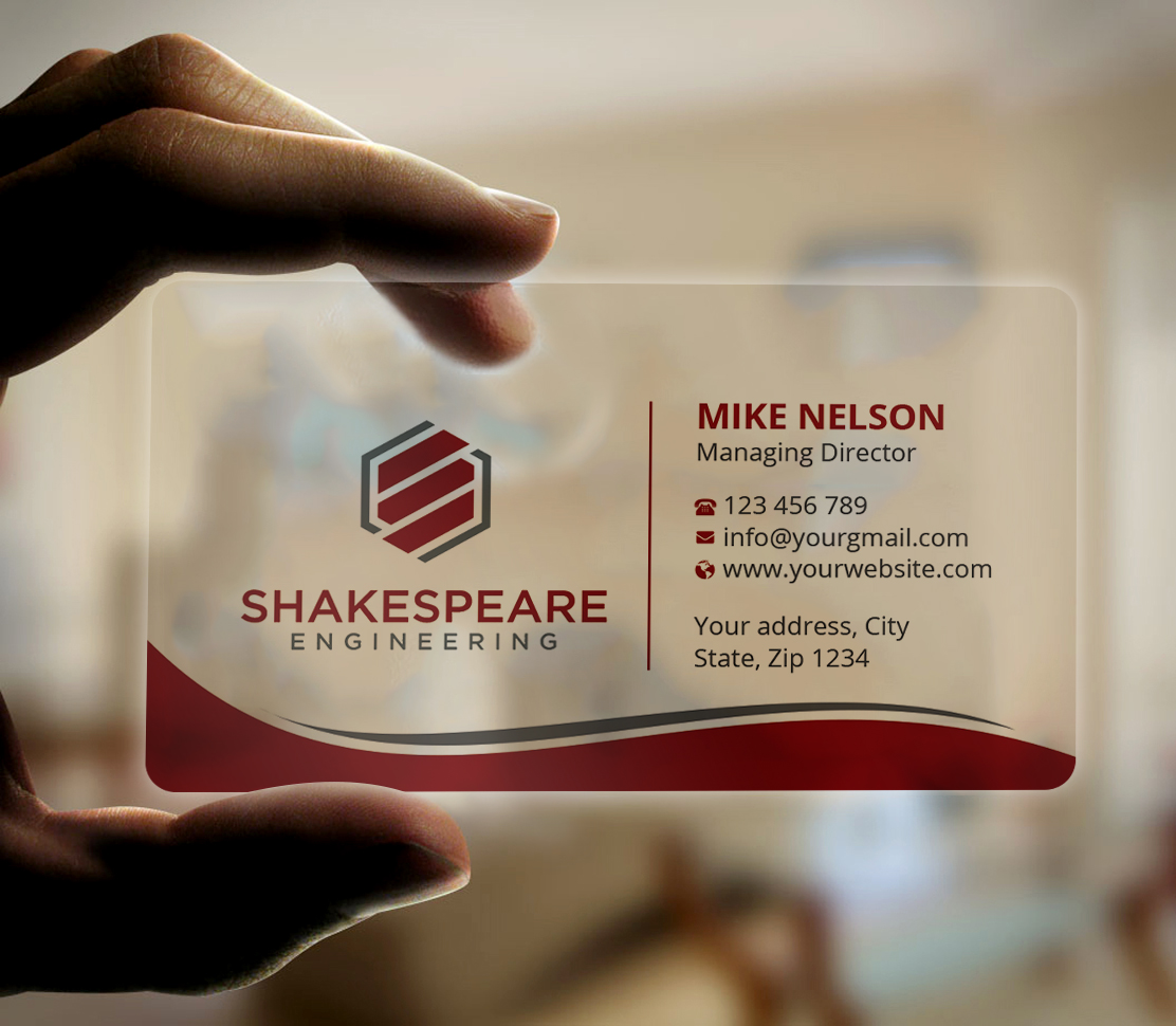 Diseño de Tarjeta de Presentación por Expert Bappy para Shakespeare Engineering | Diseño #32106834