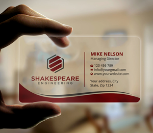 Diseño de Tarjeta de Presentación por Expert Bappy para Shakespeare Engineering | Diseño: #32106834