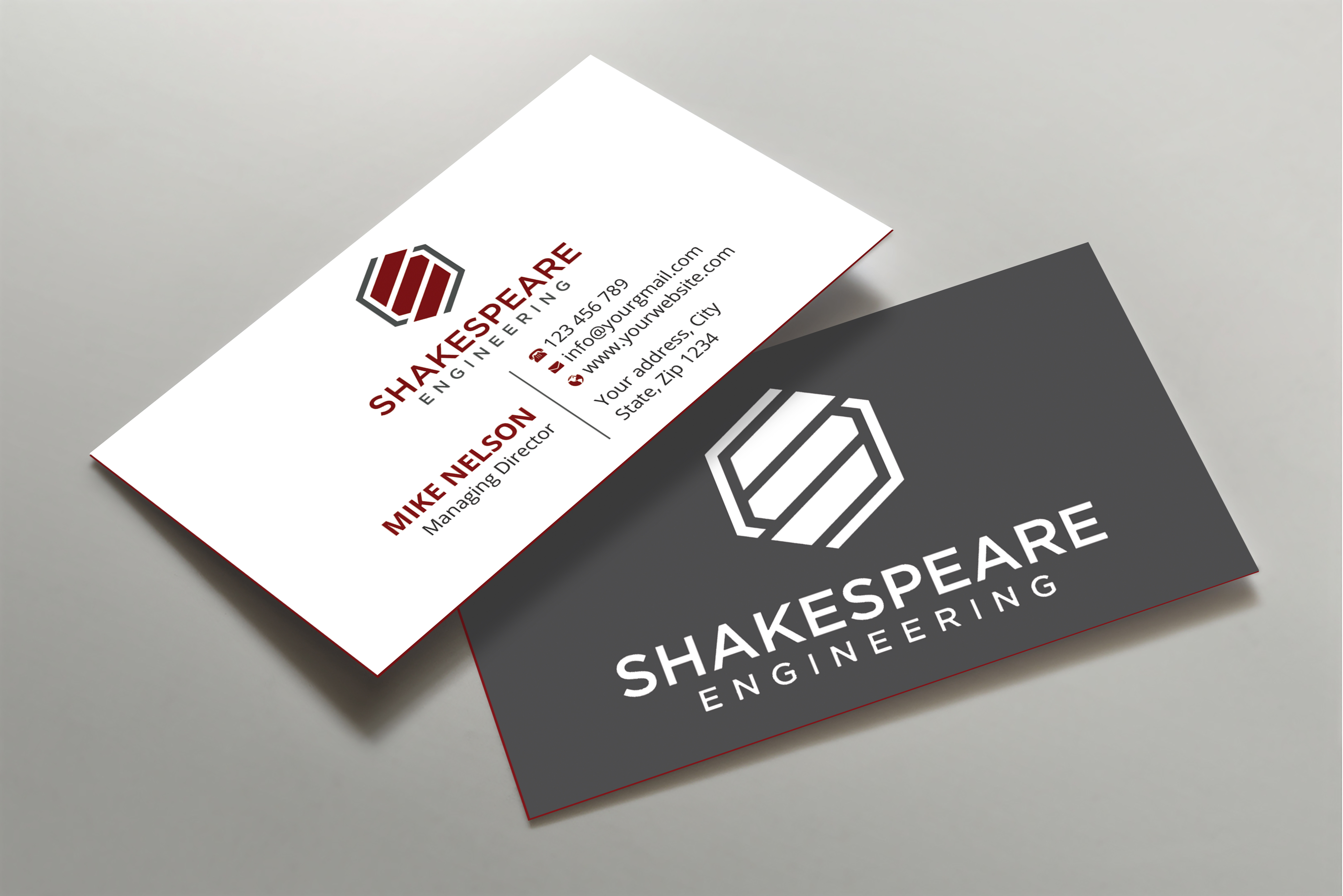 Diseño de Tarjeta de Presentación por Expert Bappy para Shakespeare Engineering | Diseño #32106837