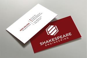 Diseño de Tarjeta de Presentación por Expert Bappy para Shakespeare Engineering | Diseño: #32106862
