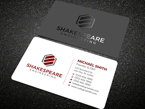 Business Card Design by Sun Moon Graphic Designer for Shakespeare Engineering | Design: #32106109
