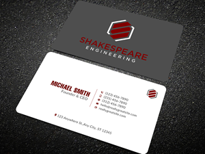 Business Card Design by Sun Moon Graphic Designer for Shakespeare Engineering | Design: #32106110