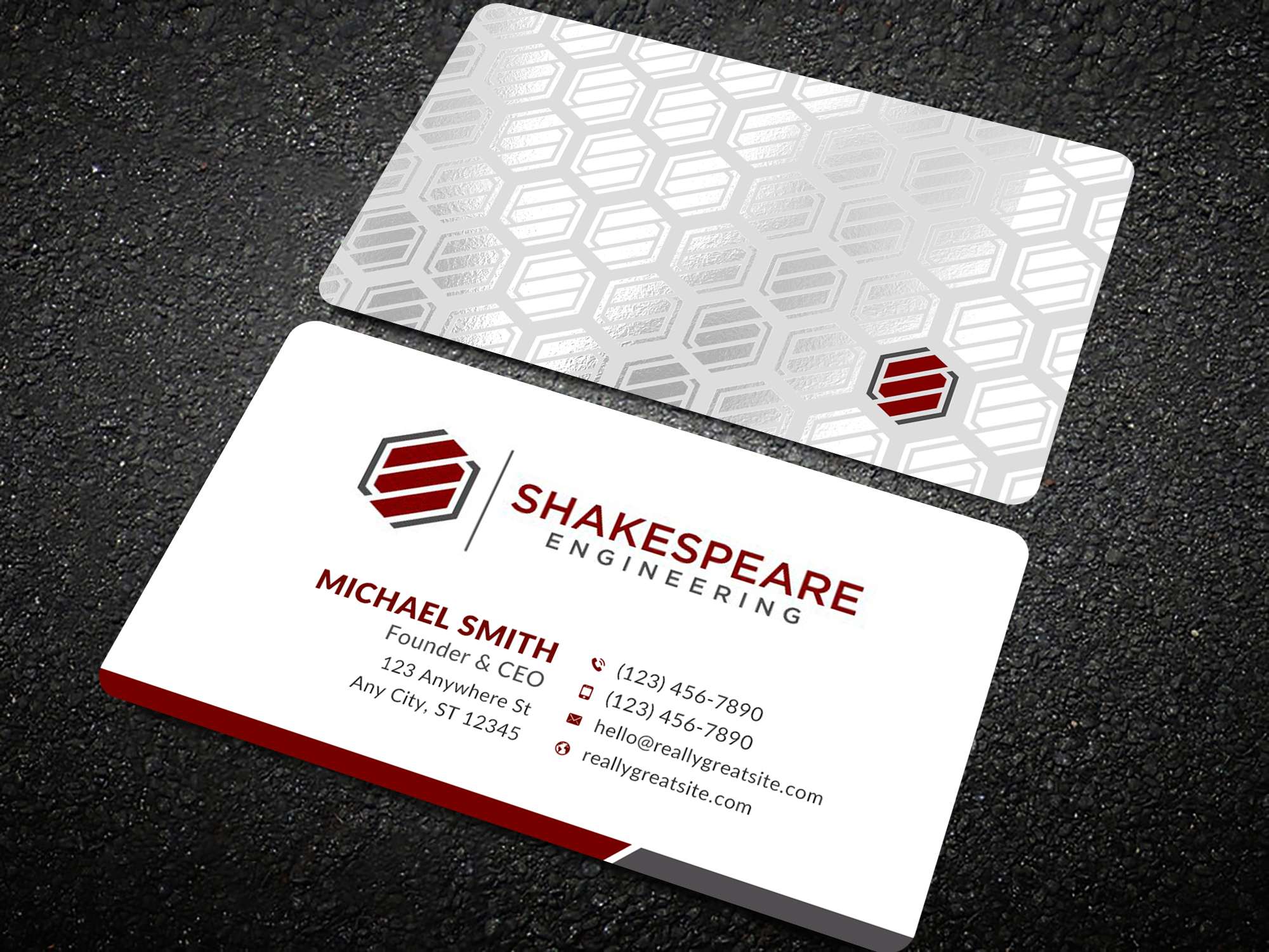 Business Card Design by Sun Moon Graphic Designer for Shakespeare Engineering | Design #32106111
