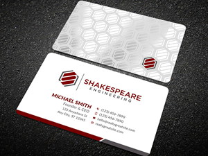 Business Card Design by Sun Moon Graphic Designer for Shakespeare Engineering | Design: #32106111