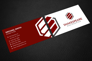 Business Card Design by Sun Moon Graphic Designer for Shakespeare Engineering | Design: #32106117