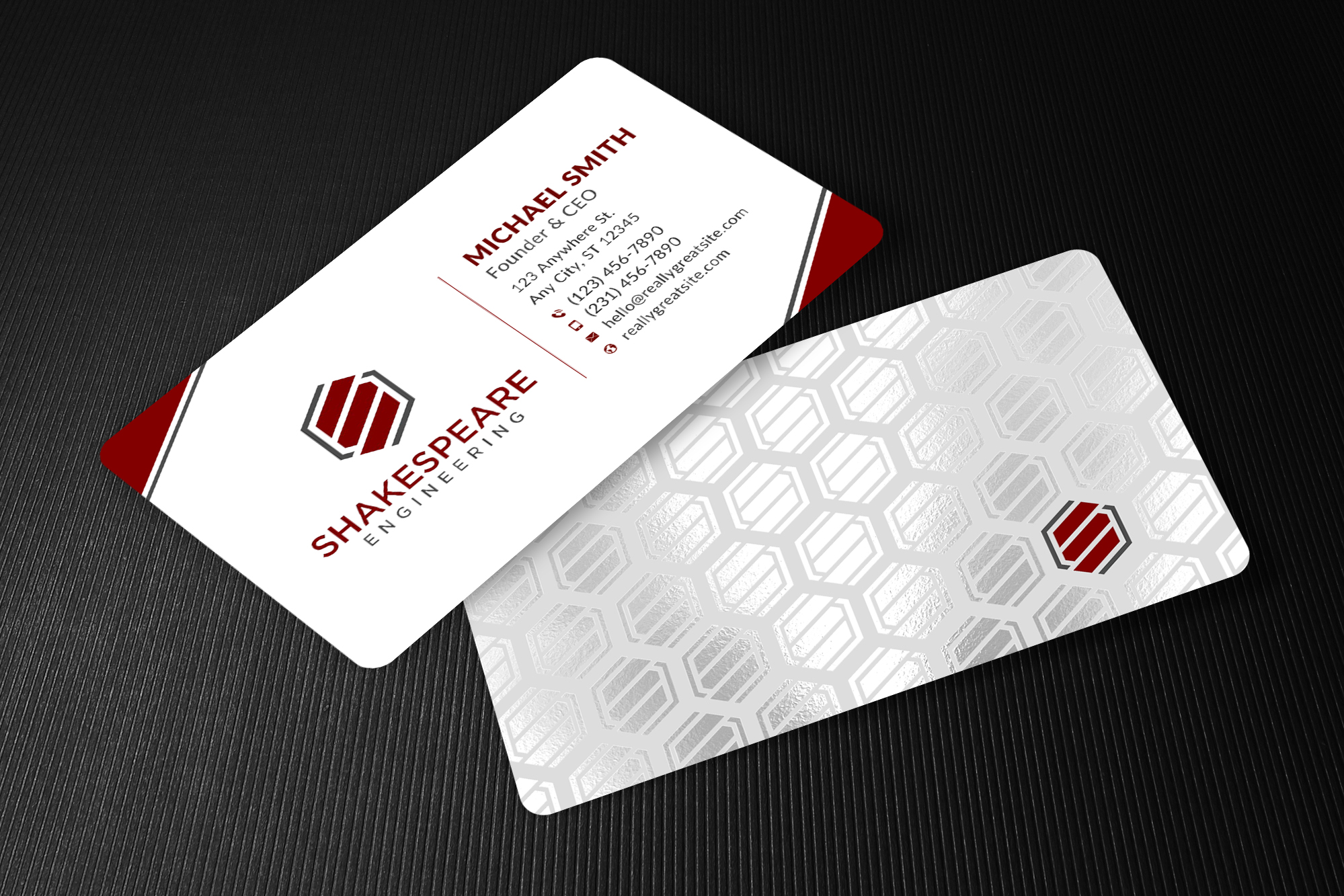 Design de Carte de Visite par Sun Moon Graphic Designer pour Shakespeare Engineering | Design #32106118