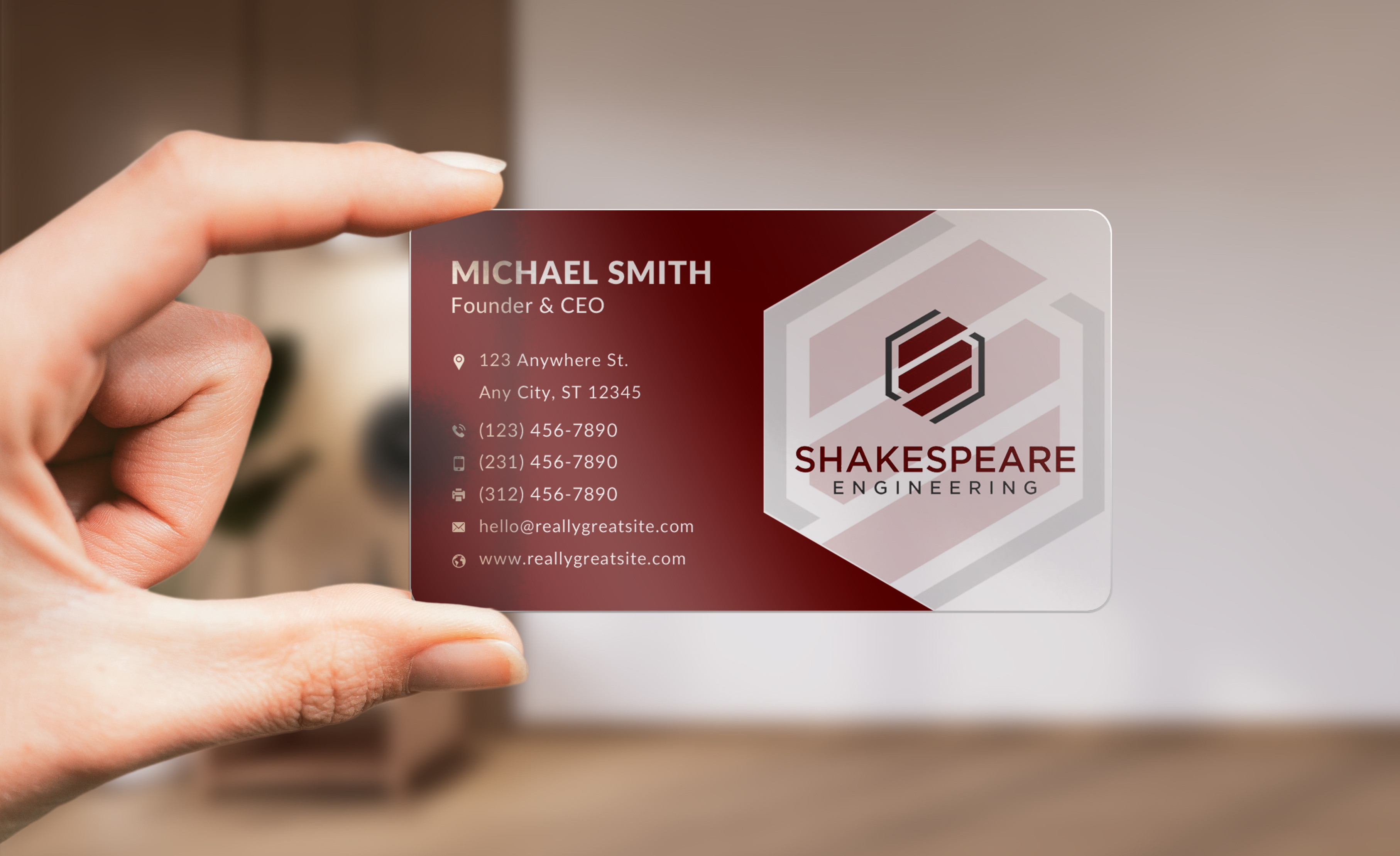 Business Card Design by Sun Moon Graphic Designer for Shakespeare Engineering | Design #32106120
