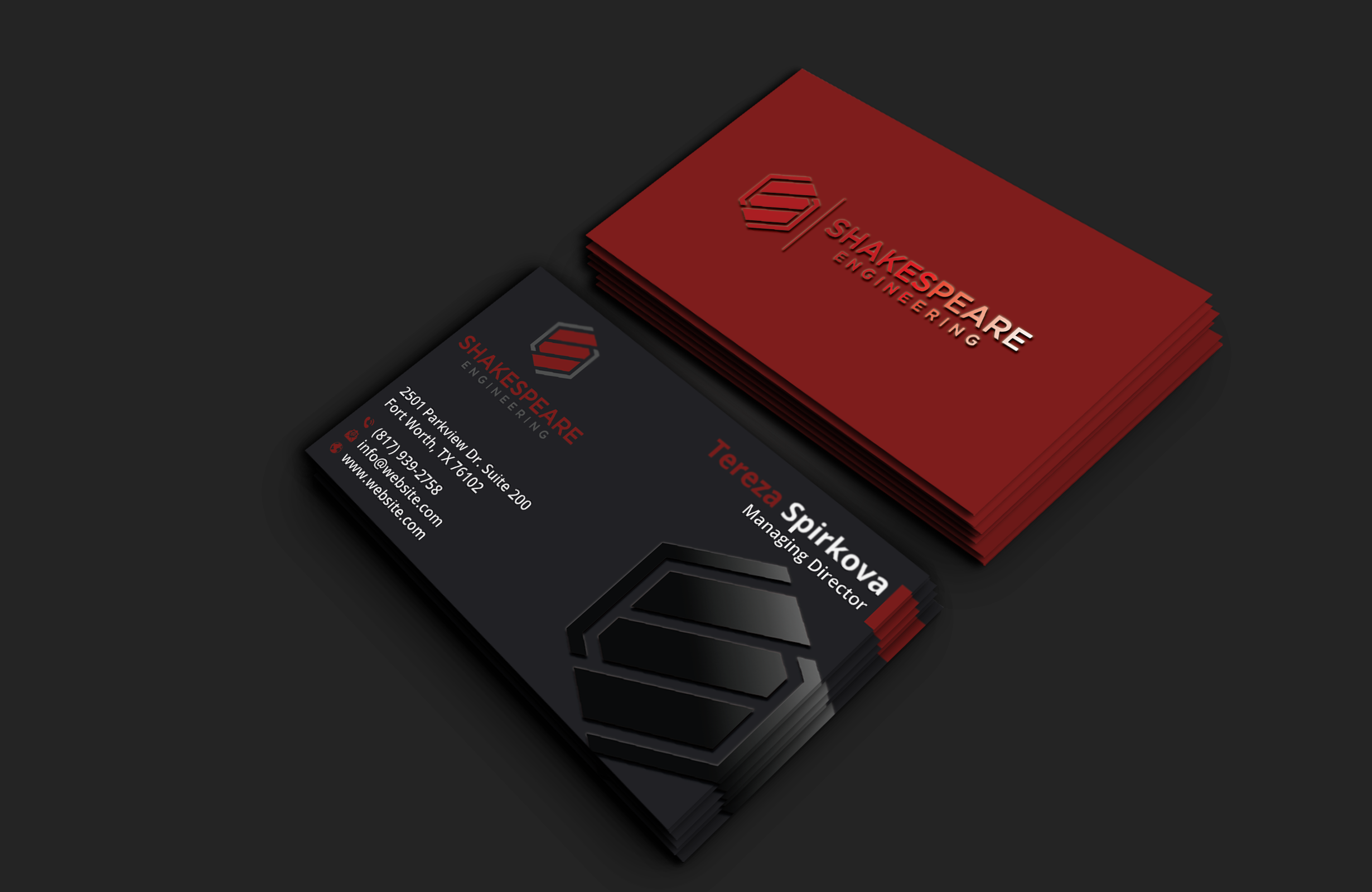 Design de Carte de Visite par DesignerShahadat pour Shakespeare Engineering | Design #32104859