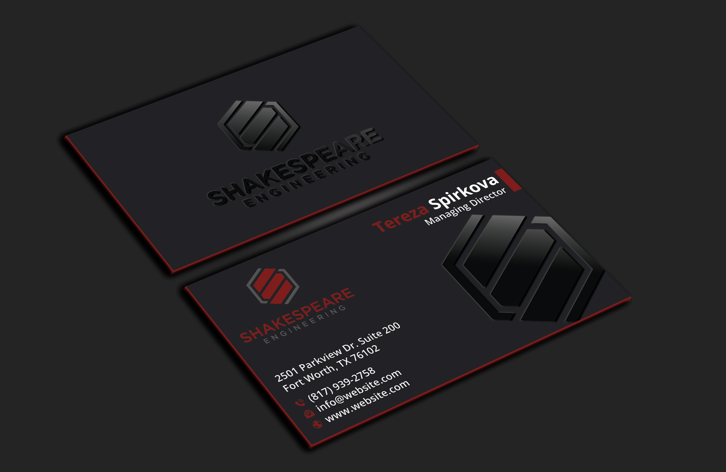 Business Card Design by DesignerShahadat for Shakespeare Engineering | Design #32104864