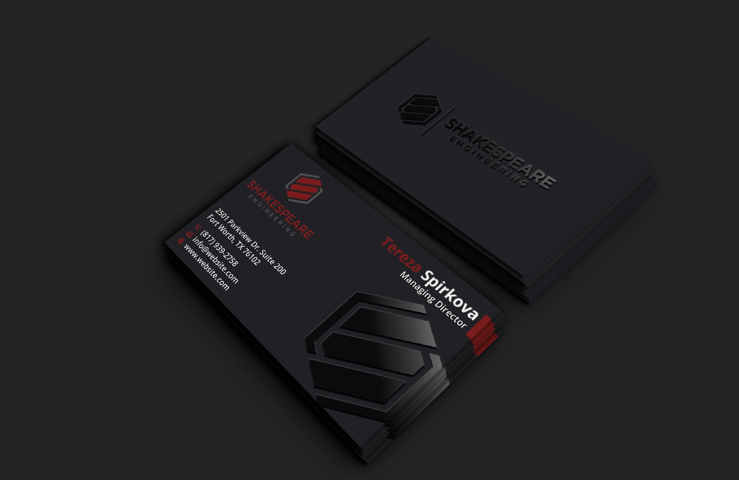 Design de Carte de Visite par DesignerShahadat pour Shakespeare Engineering | Design #32104869