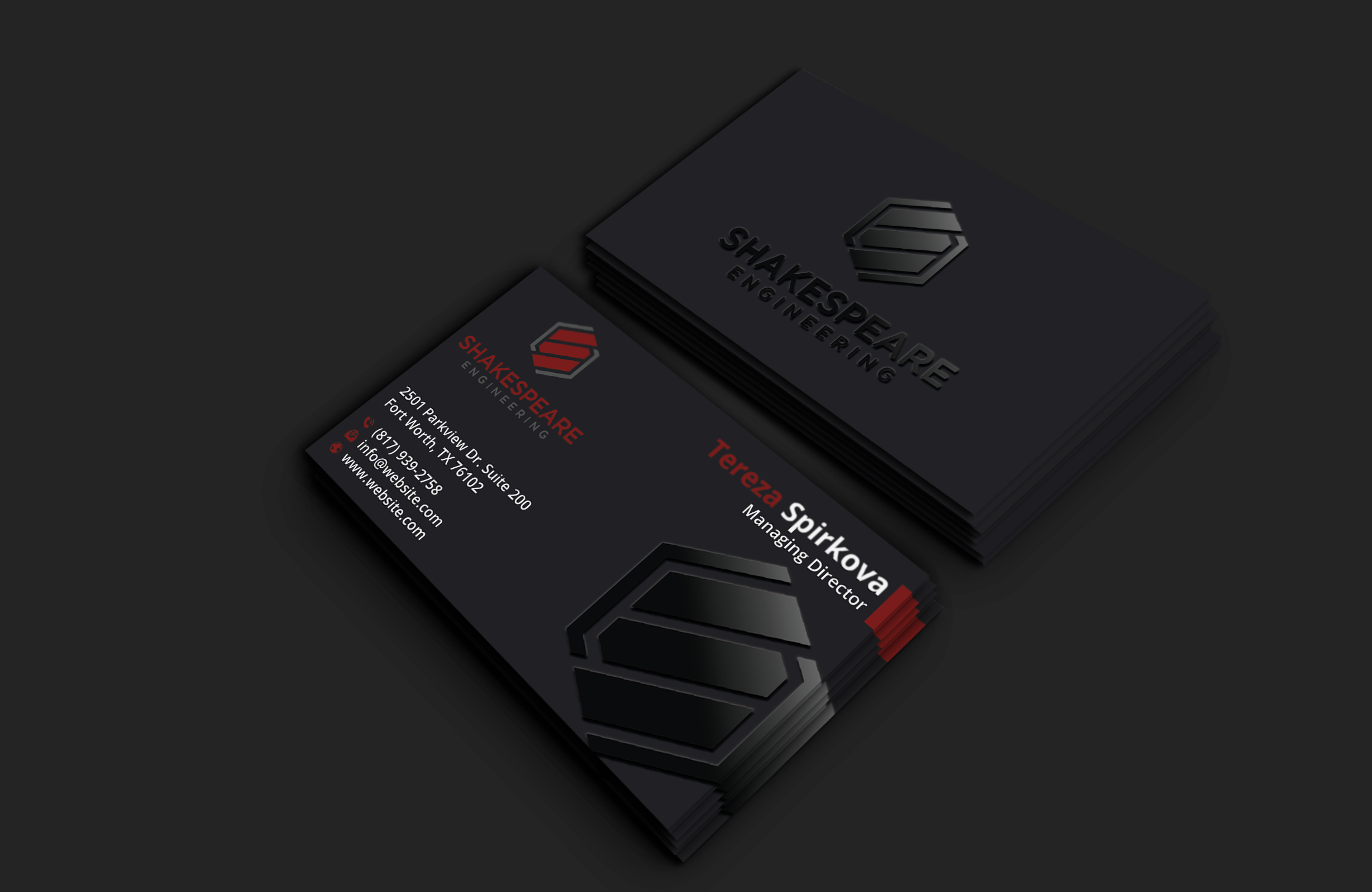 Design de Carte de Visite par DesignerShahadat pour Shakespeare Engineering | Design #32104870