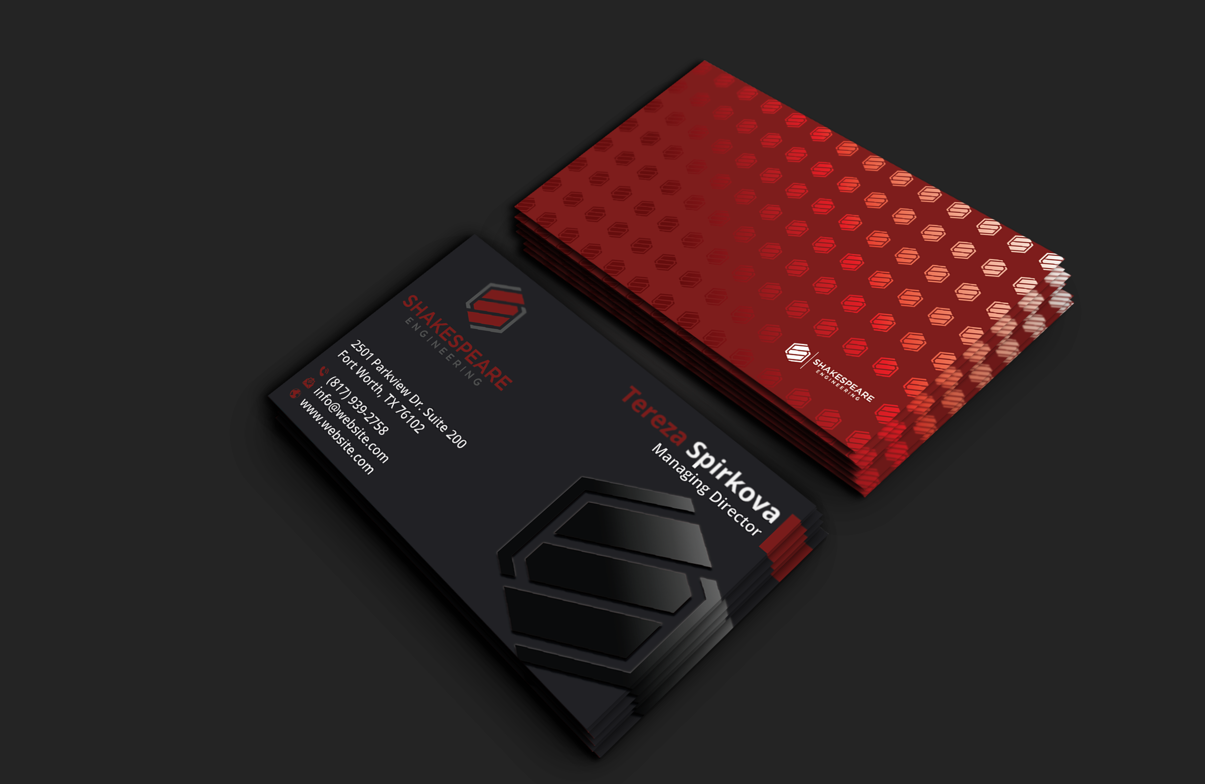 Business Card Design by DesignerShahadat for Shakespeare Engineering | Design #32104871