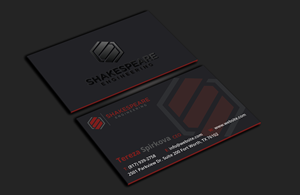 Design de Carte de Visite par DesignerShahadat pour Shakespeare Engineering | Design : #32104925