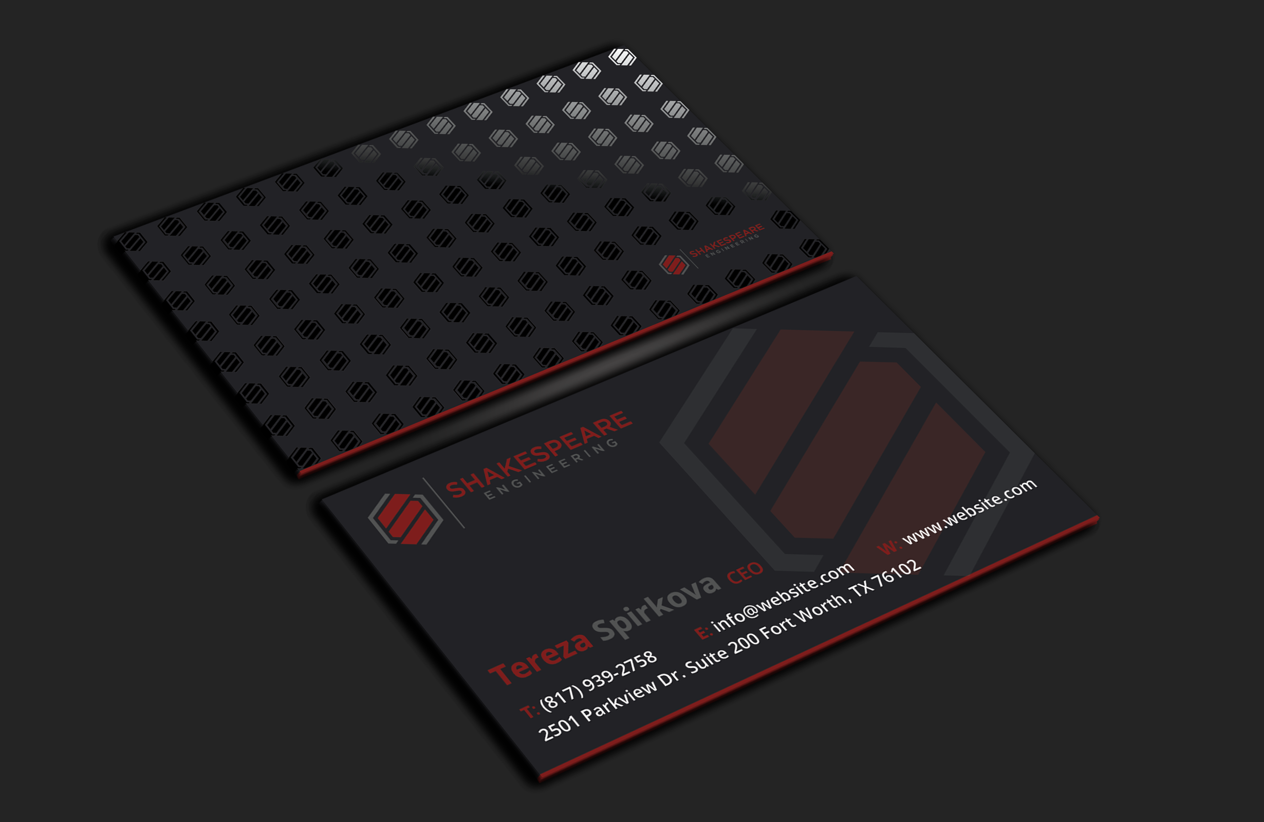 Design de Carte de Visite par DesignerShahadat pour Shakespeare Engineering | Design #32104927