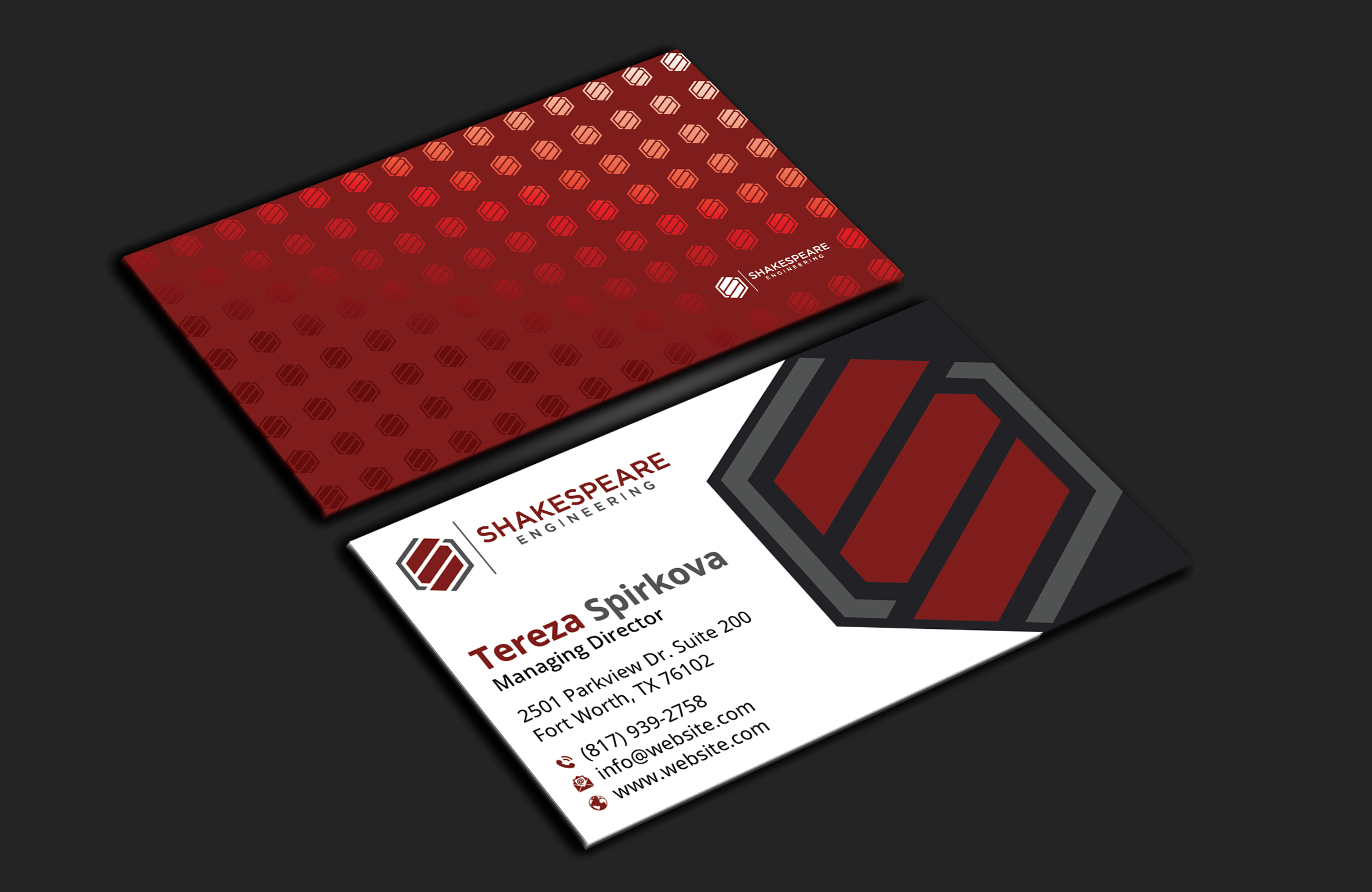 Business Card Design by DesignerShahadat for Shakespeare Engineering | Design #32105484