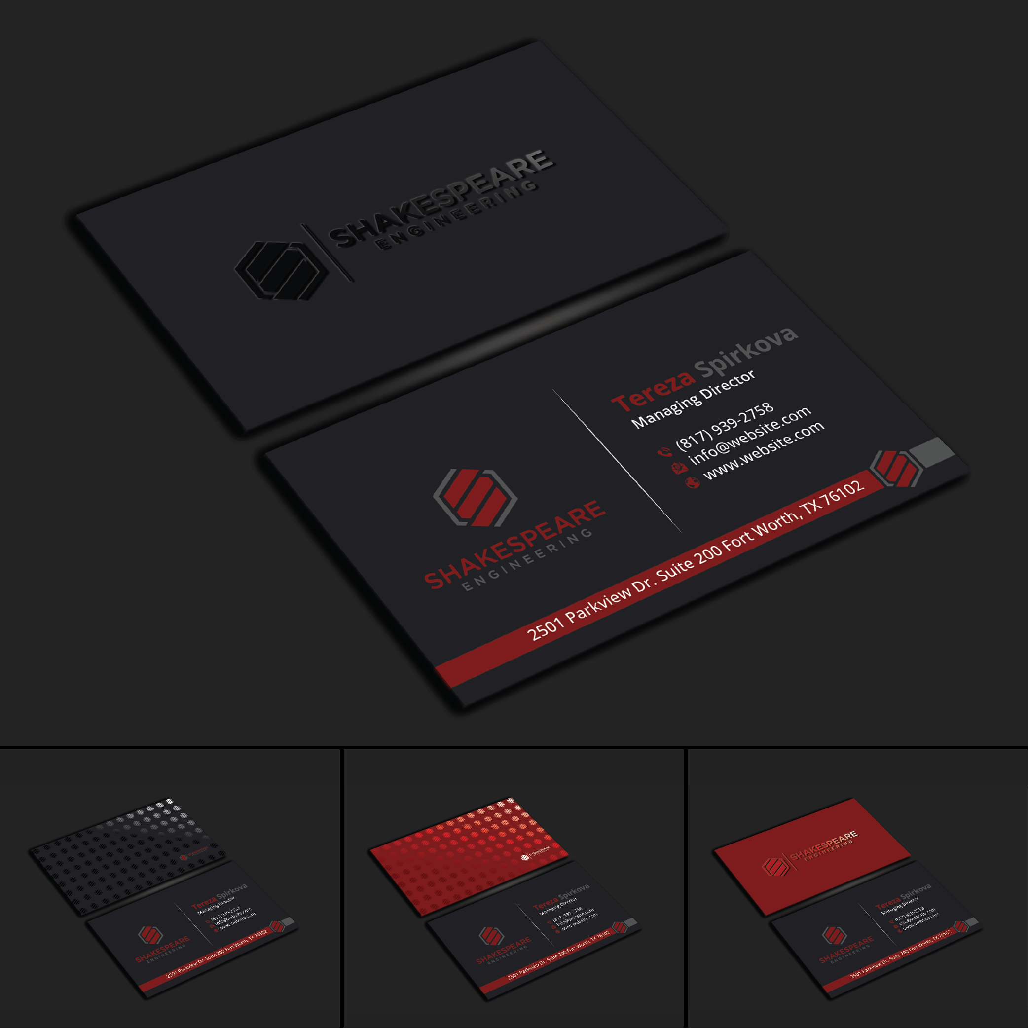 Business Card Design by DesignerShahadat for Shakespeare Engineering | Design #32105525