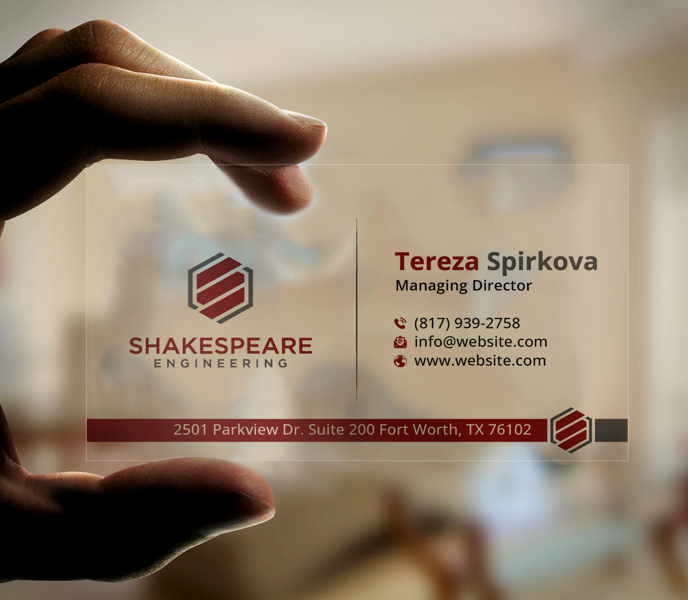 Business Card Design by DesignerShahadat for Shakespeare Engineering | Design #32105533