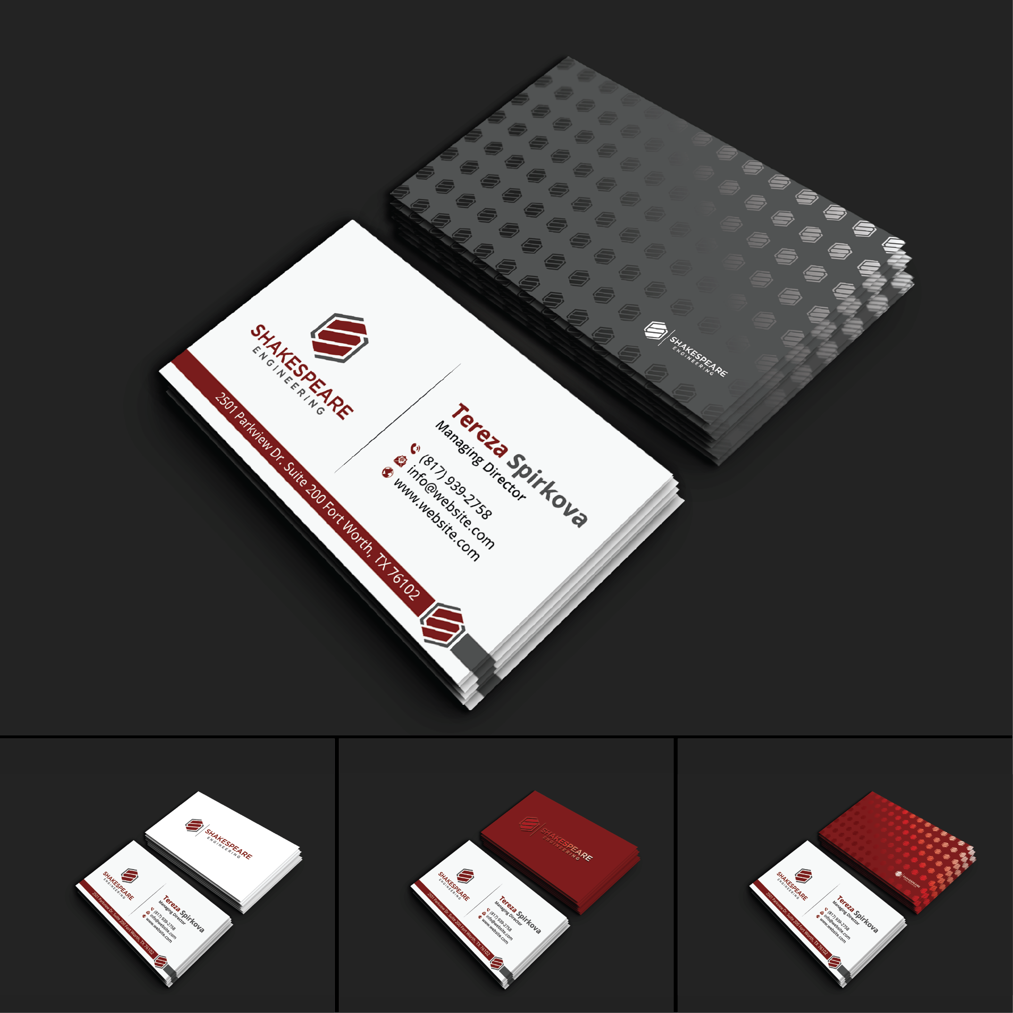Business Card Design by DesignerShahadat for Shakespeare Engineering | Design #32105534