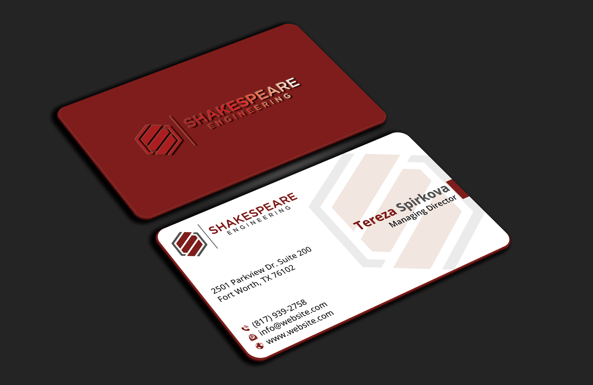 Business Card Design by DesignerShahadat for Shakespeare Engineering | Design #32106945