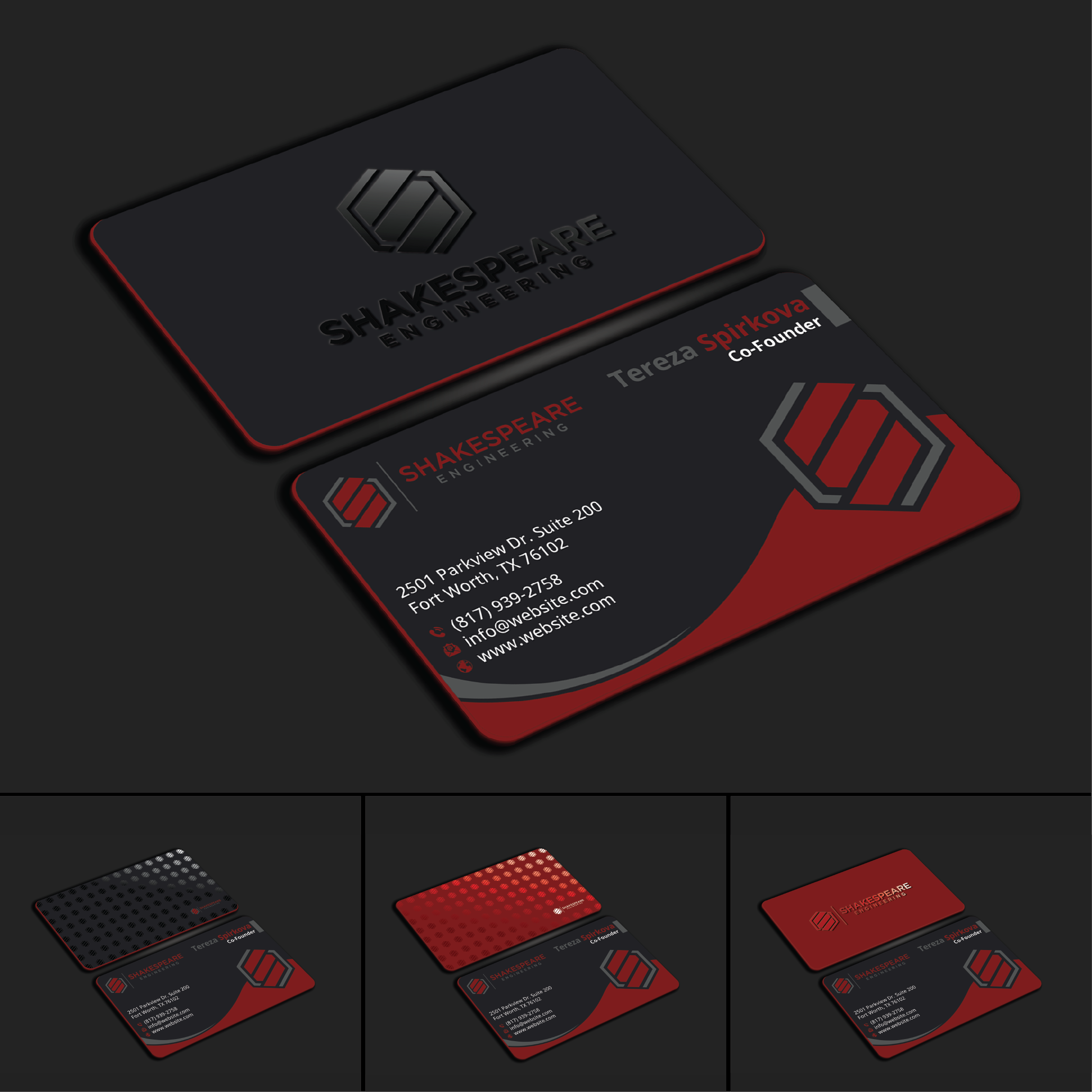 Business Card Design by DesignerShahadat for Shakespeare Engineering | Design #32107007