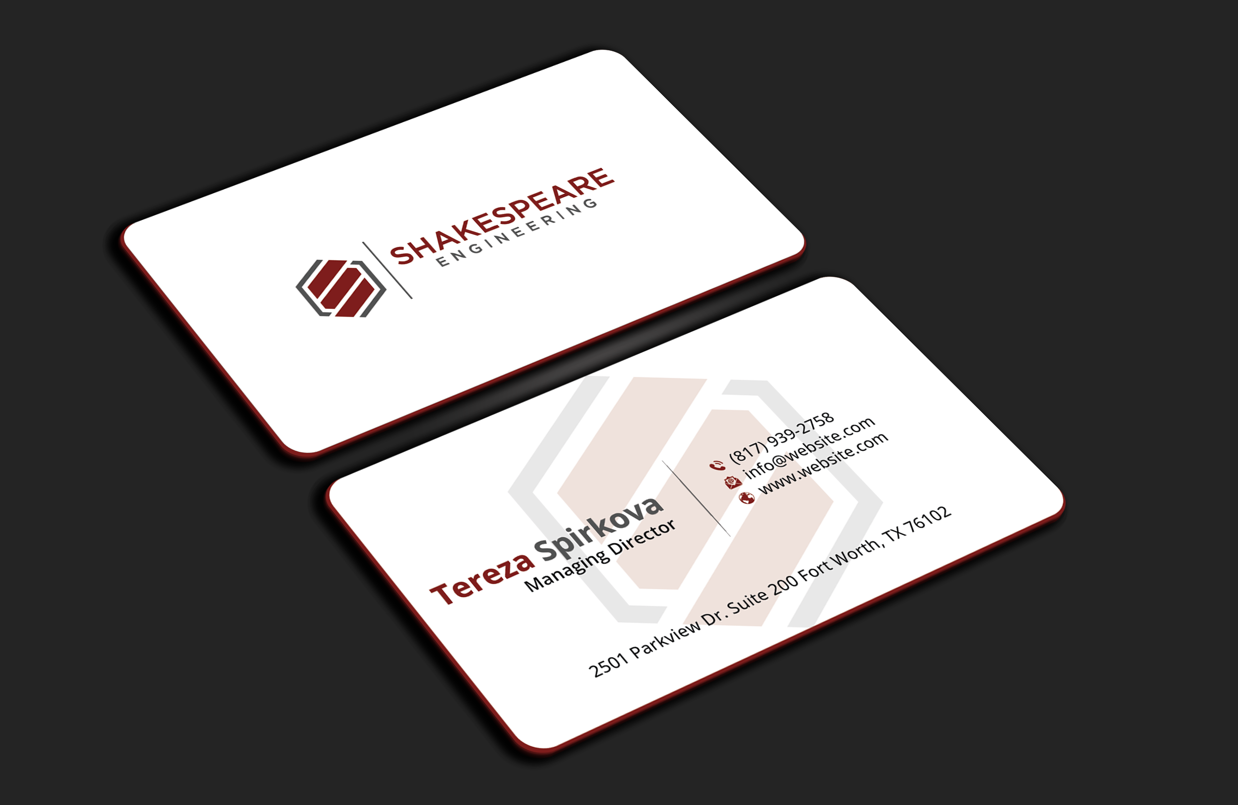 Business Card Design by DesignerShahadat for Shakespeare Engineering | Design #32108035