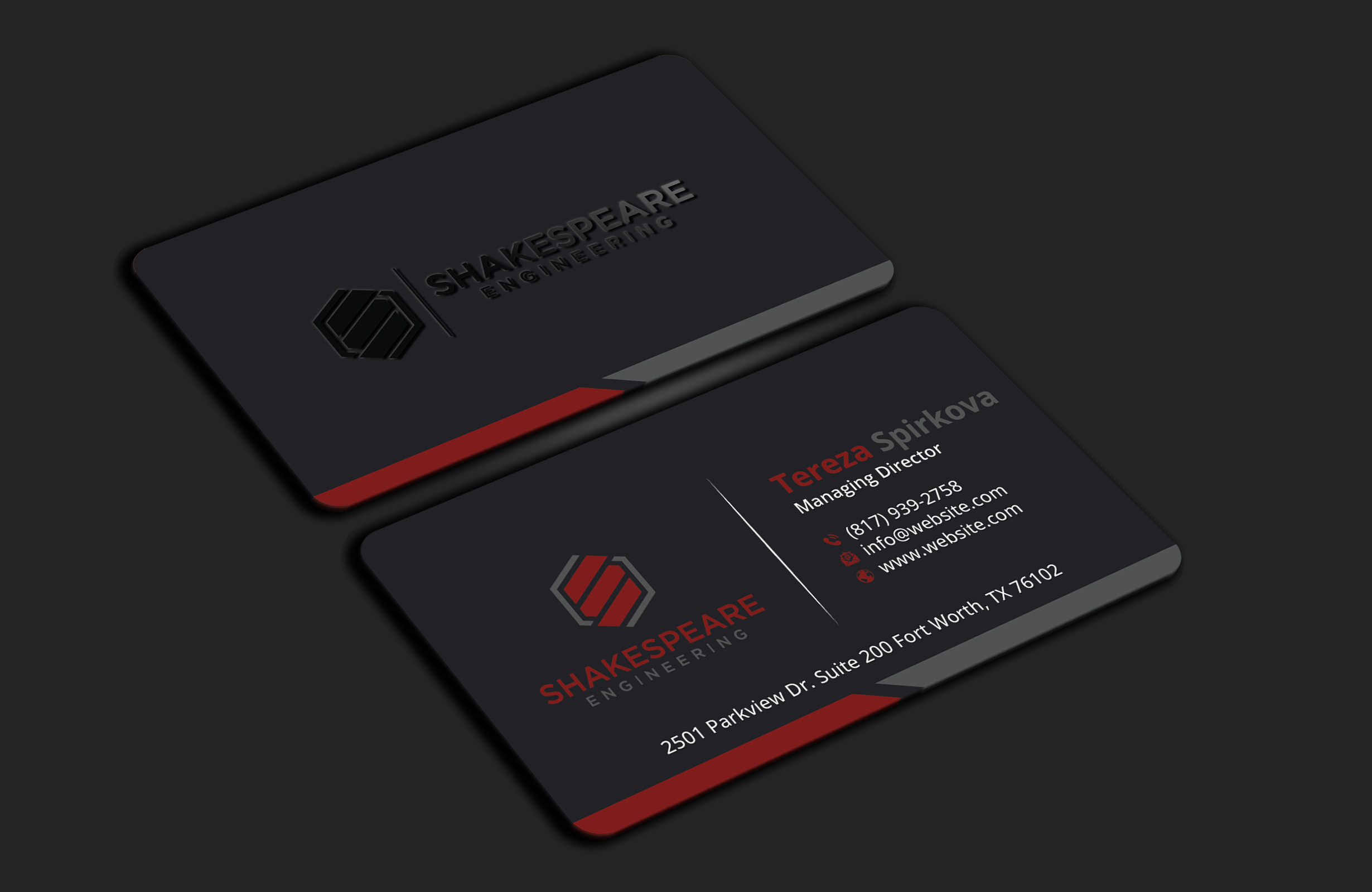 Business Card Design by DesignerShahadat for Shakespeare Engineering | Design #32108066