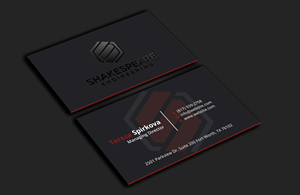 Visitenkarten-Design von DesignerShahadat für Shakespeare Engineering | Design: #32108072