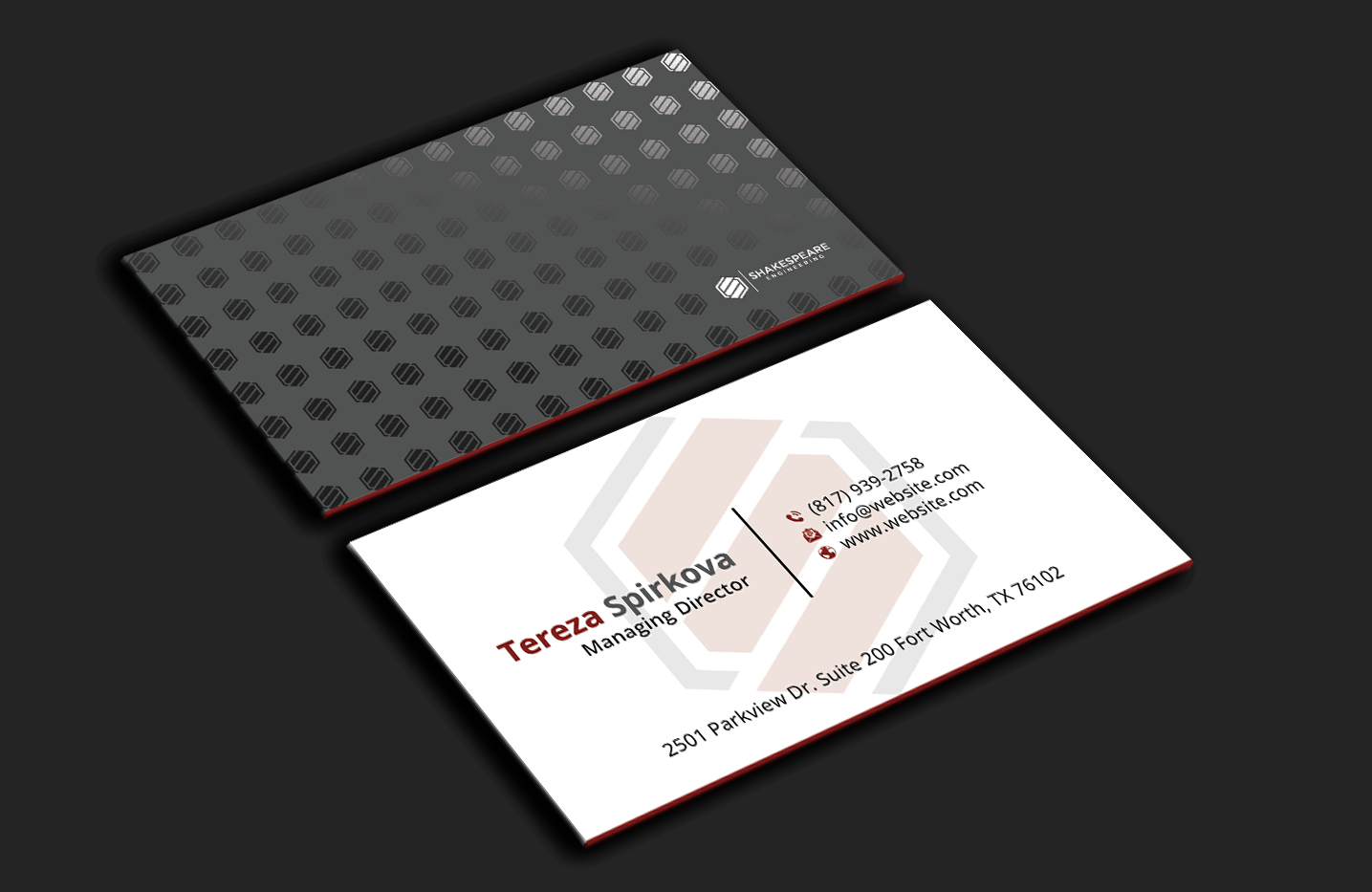 Business Card Design by DesignerShahadat for Shakespeare Engineering | Design #32108077