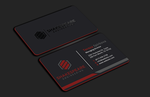 Business Card Design by DesignerShahadat for Shakespeare Engineering | Design: #32109811