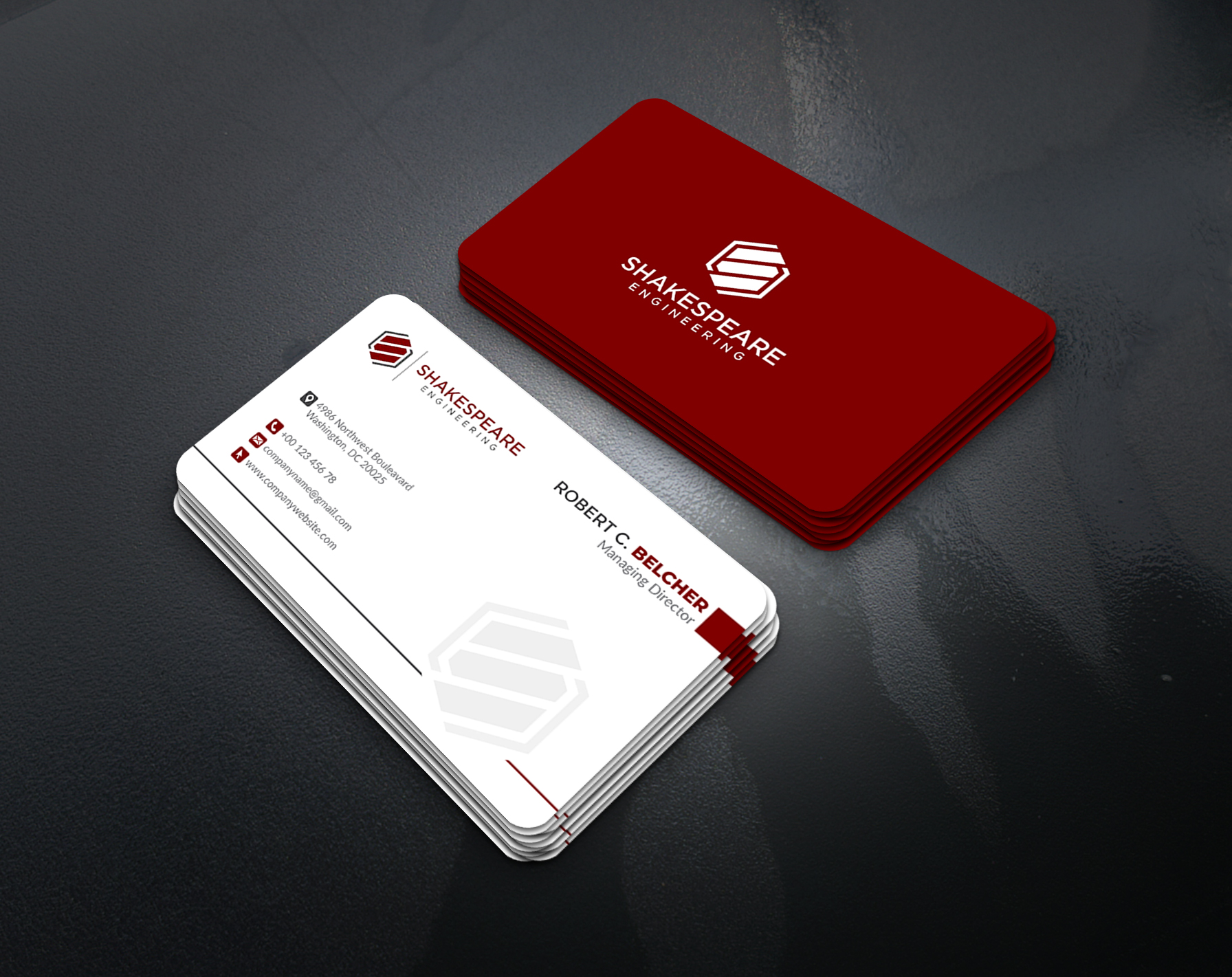 Design de Carte de Visite par artbitin pour Shakespeare Engineering | Design #32107464