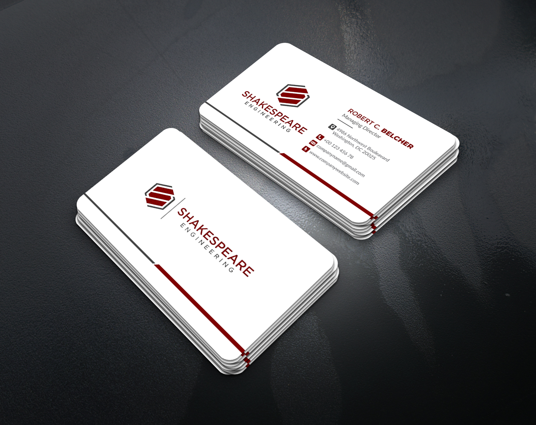 Design de Carte de Visite par artbitin pour Shakespeare Engineering | Design #32107466