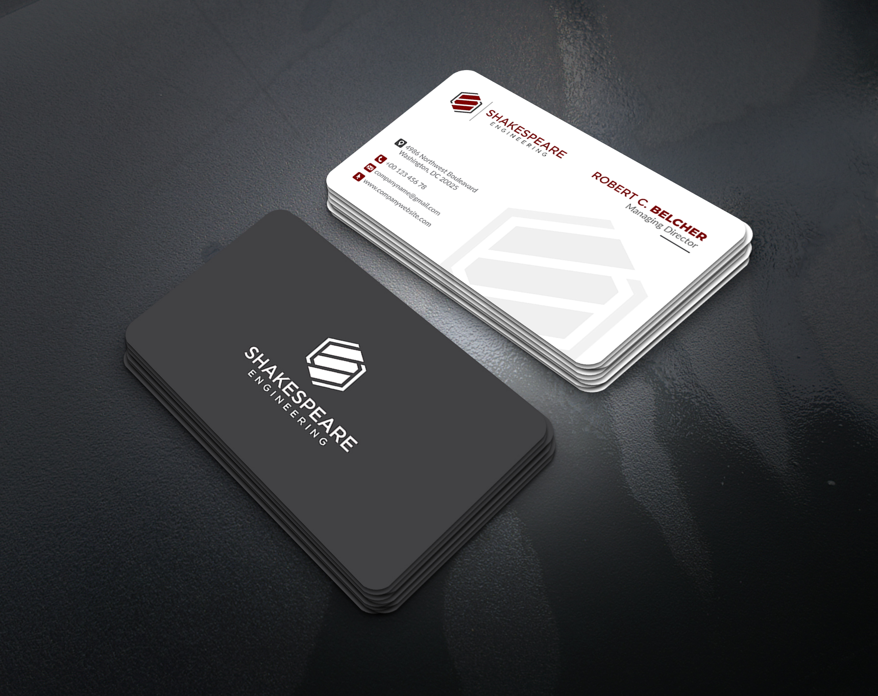 Design de Carte de Visite par artbitin pour Shakespeare Engineering | Design #32107467