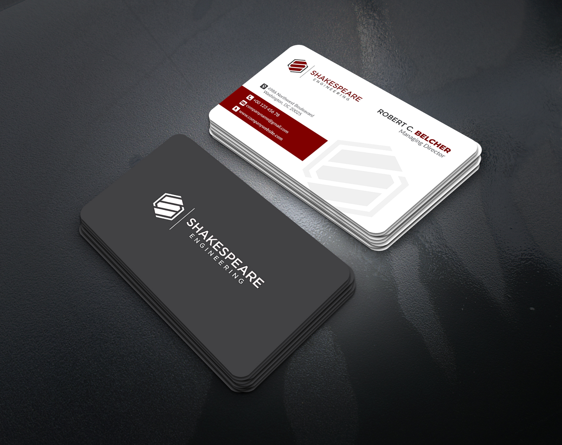 Design de Carte de Visite par artbitin pour Shakespeare Engineering | Design #32107468