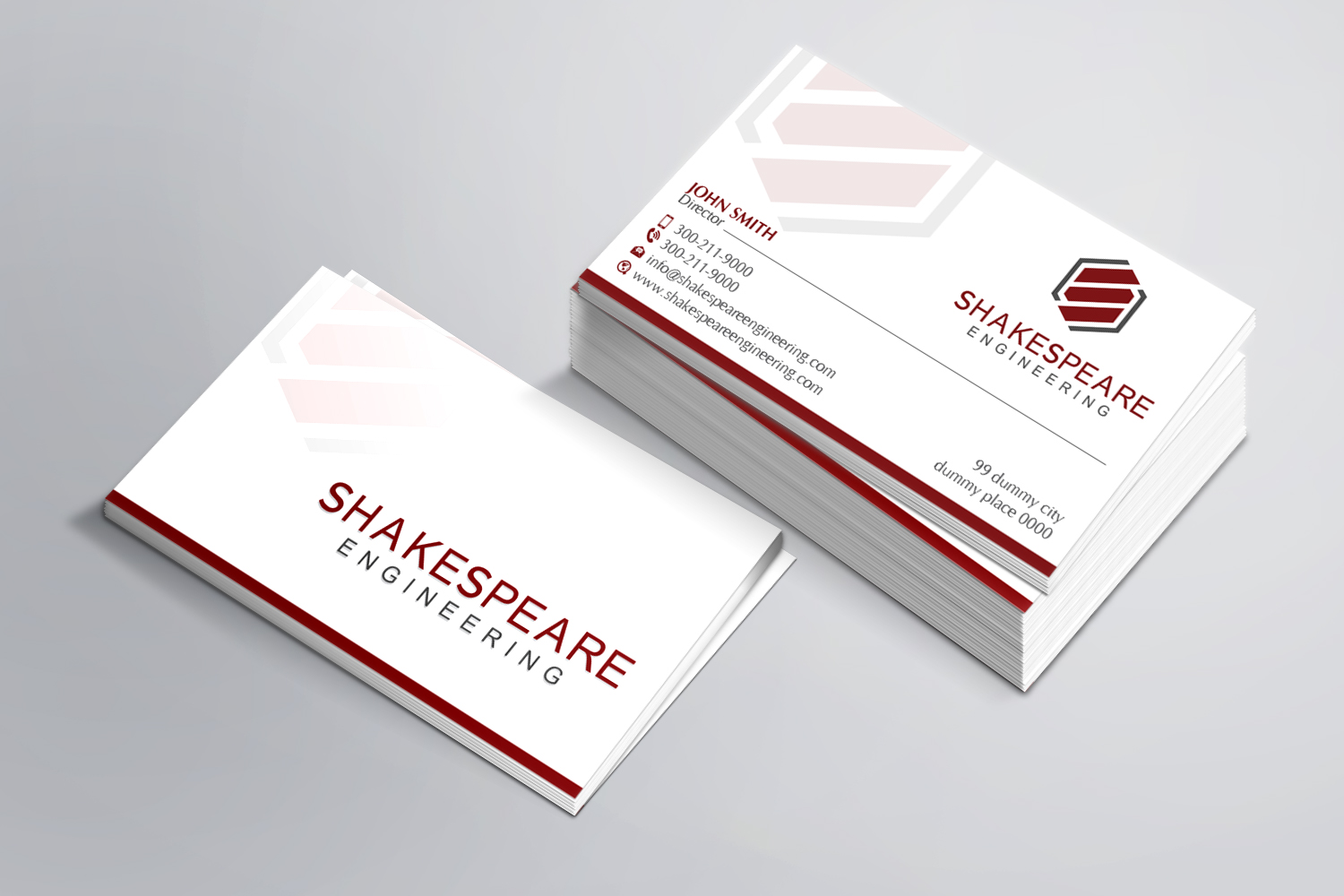 Business Card Design by Magic of Art for Shakespeare Engineering | Design #32106462