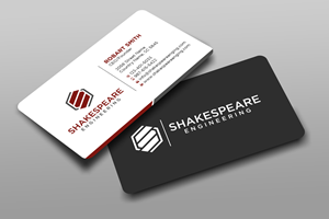 Business Card Design by Uttom 2 for Shakespeare Engineering | Design: #32103793