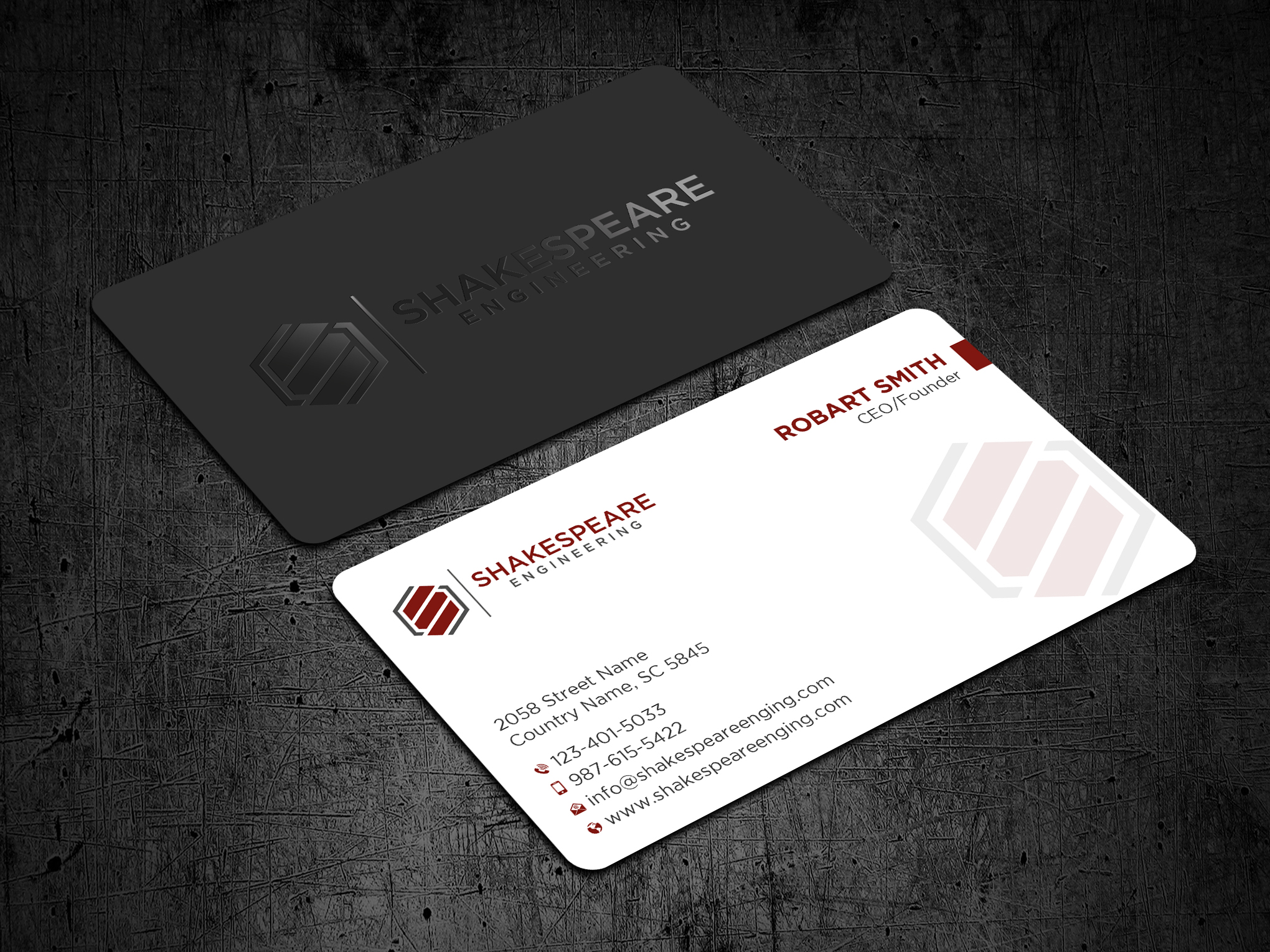 Business Card Design by Uttom 2 for Shakespeare Engineering | Design #32103829