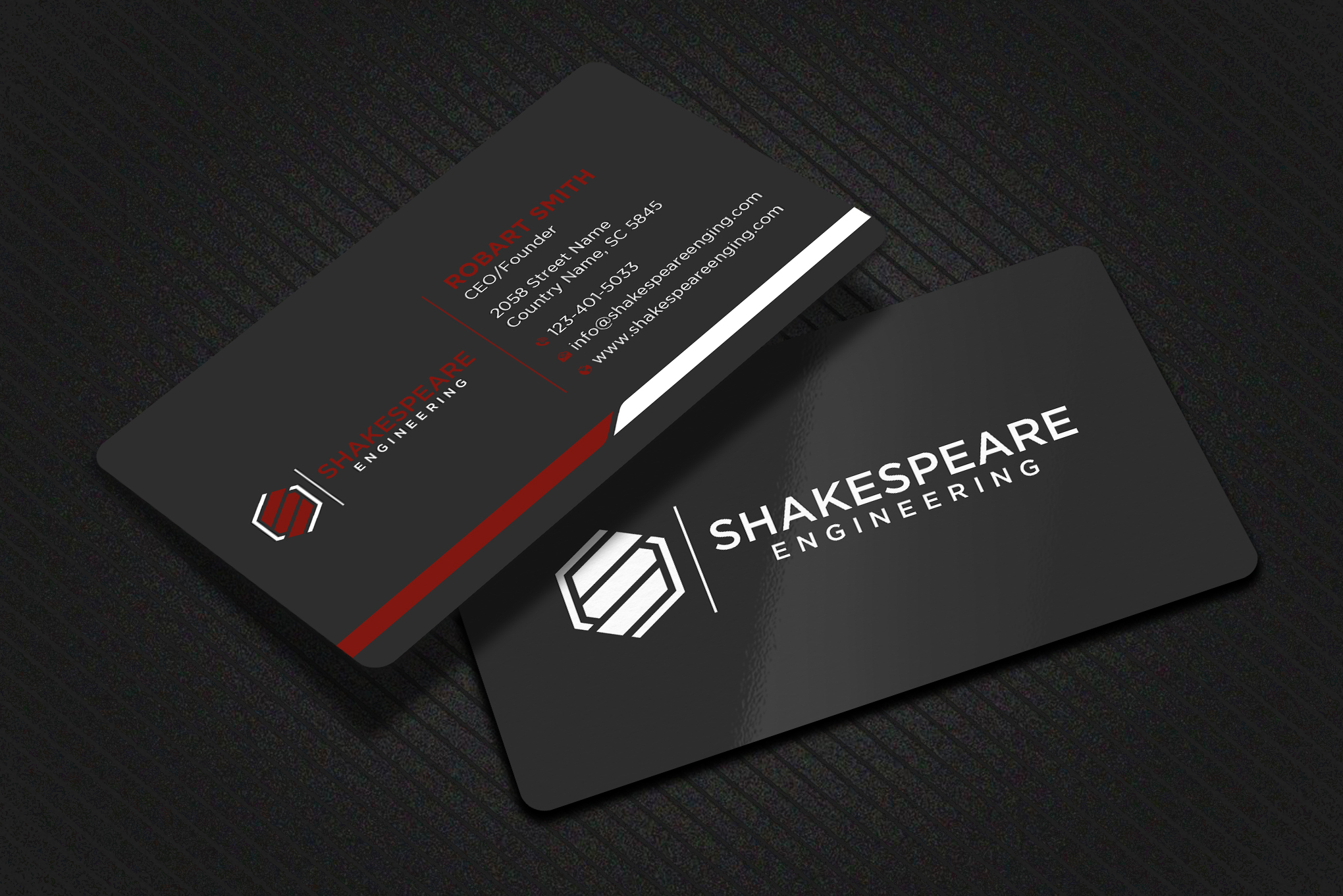 Business Card Design by Uttom 2 for Shakespeare Engineering | Design #32103910