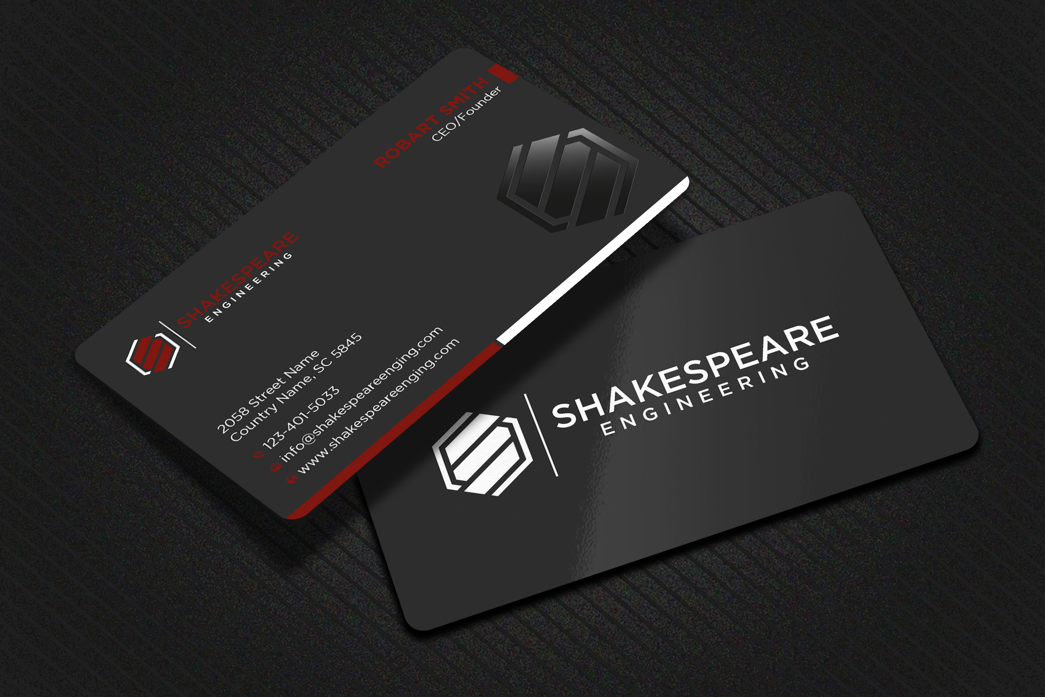 Design de Carte de Visite par Uttom 2 pour Shakespeare Engineering | Design #32103911
