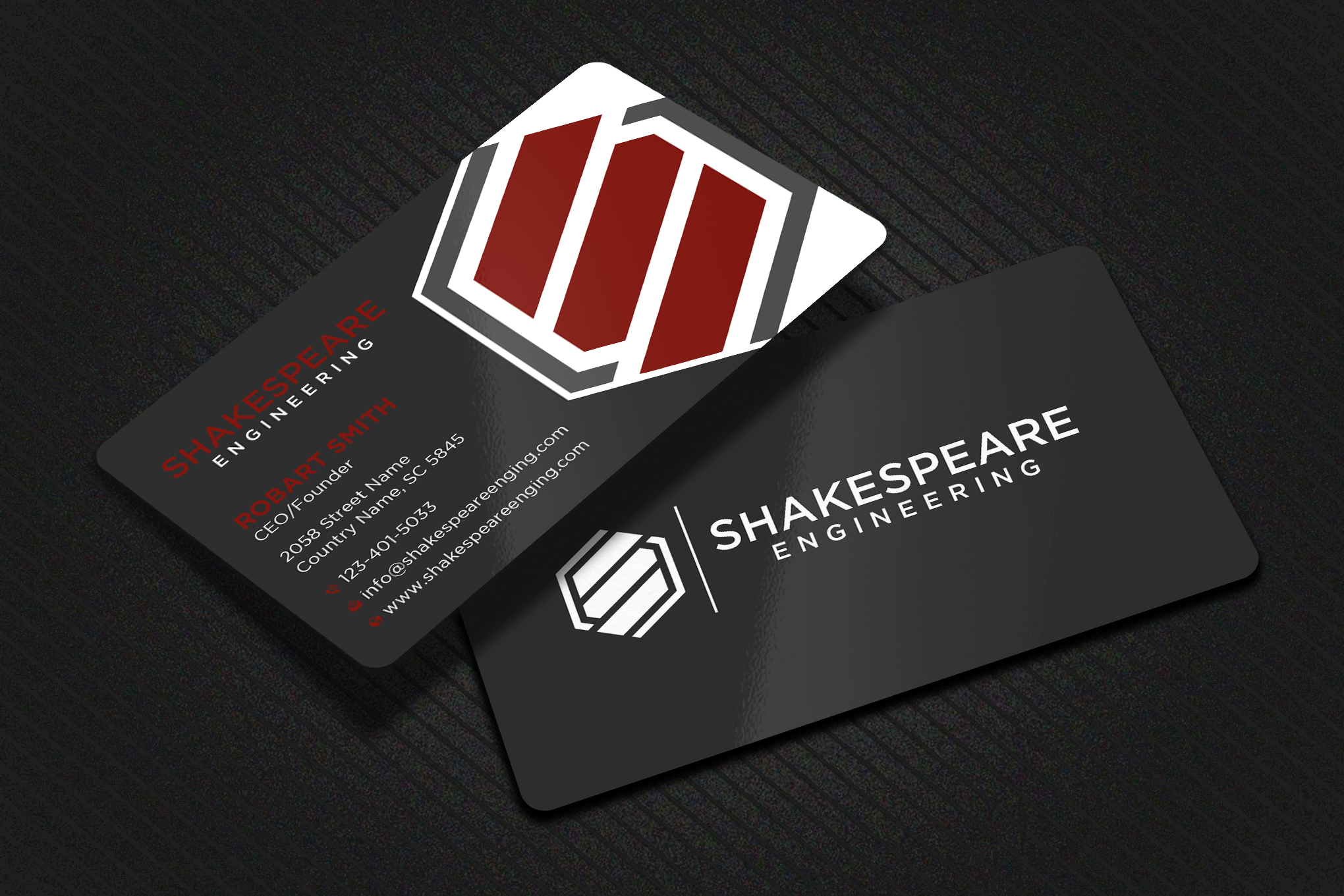 Business Card Design by Uttom 2 for Shakespeare Engineering | Design #32103912