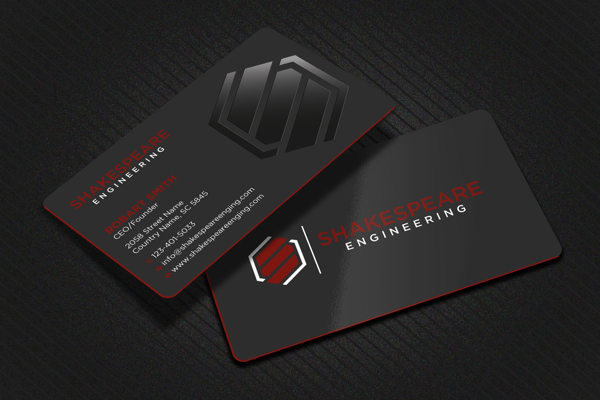 Business Card Design by Uttom 2 for Shakespeare Engineering | Design #32103915