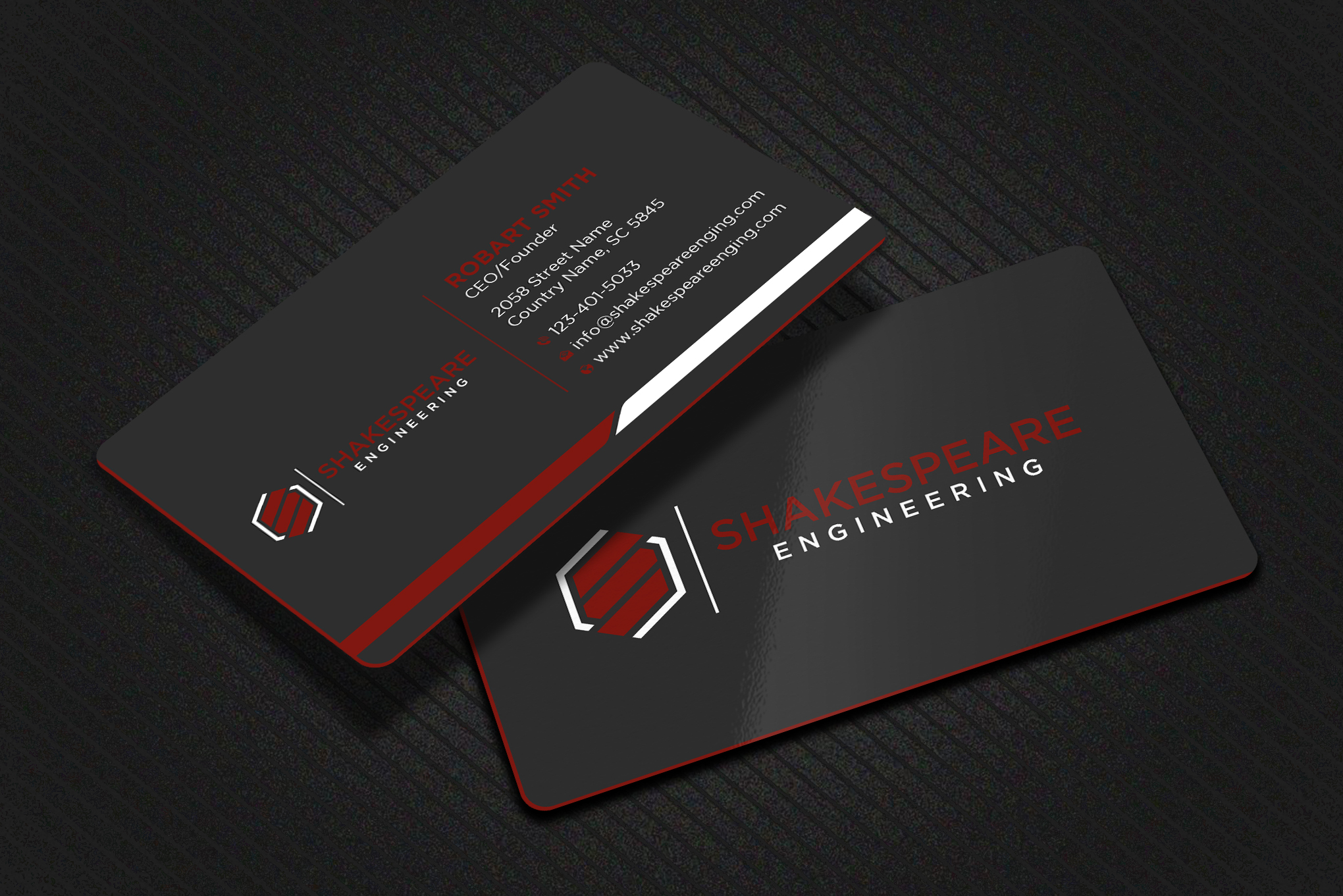 Business Card Design by Uttom 2 for Shakespeare Engineering | Design #32103916