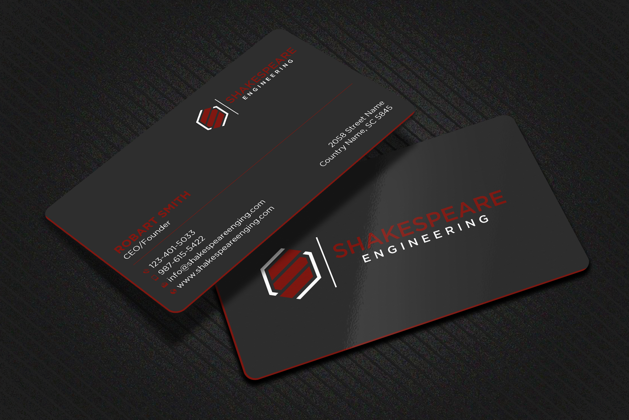 Business Card Design by Uttom 2 for Shakespeare Engineering | Design #32103917